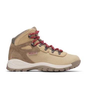 Columbia Wandelschoenen Dames, Newton Ridge Canvas Waterproof Rood, 01BIDRTJV